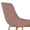 Armen Living Heidi Blush Velvet Dining Accent Chair with Gold Metal Legs LCHESIGLDPNK - alternate 5